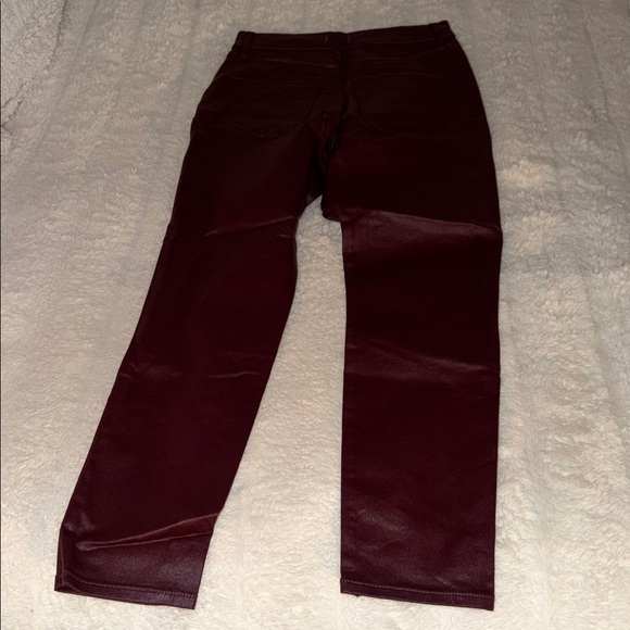 NWT Express Dark Red High Rise Jeans - Picture 5 of 7